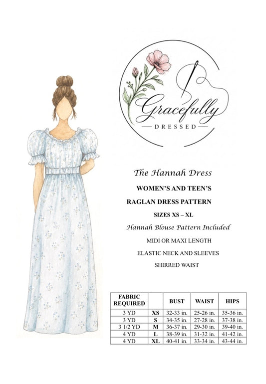 Printed Hannah Raglan Pattern